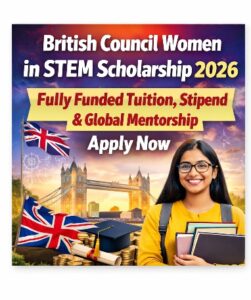 British Council women in stem Scholarships 2026 Fully Funded 