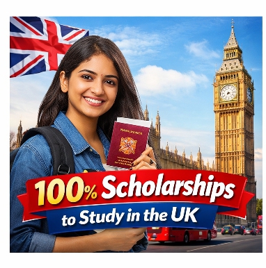 100% Scholarships to Study in the UK